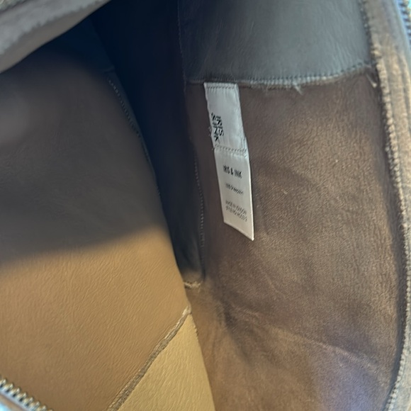 GENUINE SHEARLING PATCHWORK CLUTCH BAG-LARGE SLOUCHY MADE IN THE UK - Picture 3 of 10